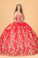 3-D Butterfly Applique Sweetheart Quinceanera Dress w/ Corset Back-11