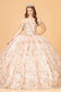 3-D Butterfly Applique Sweetheart Quinceanera Dress w/ Corset Back-15