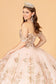 3-D Butterfly Applique Sweetheart Quinceanera Dress w/ Corset Back-19