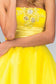 Short Tulle Dress with Pleated Waistband and Floral Lace-1