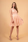 3D Floral Applique Lace Short Dress-0