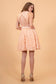 3D Floral Applique Lace Short Dress-1