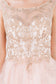 Embroidery Embellished Bodice Glitter Pattern Mesh Skirt Short Dress-14
