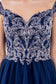 Cut-Away Shoulder Sweetheart Mesh Short Dress-19