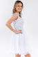 Cut-Away Shoulder Sweetheart Mesh Short Dress-22