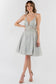 Sheer Bodice V-Neck Glitter Mesh Homecoming Dress-15
