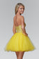 Sweetheart Tulle Short Dress with Jewel Embellished Bodice-1