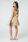 Beads Accented Sweetheart Neck Glitter Mesh Short Dress-1