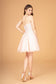 3-D Flower Jewel Mesh Short Babydoll Dress w/ Corset Back-4