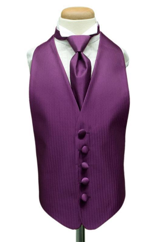 Herringbone Kids Tuxedo Vest-13