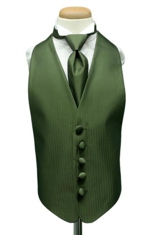 Herringbone Kids Tuxedo Vest-9