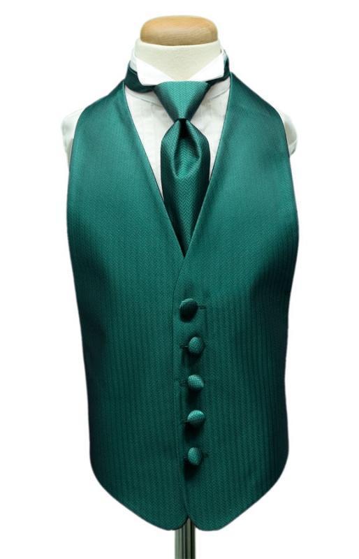 Herringbone Kids Tuxedo Vest-2