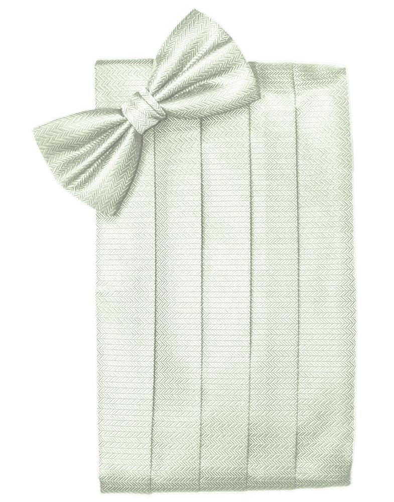Set Herringbone Cummerbund & Bow Tie-39