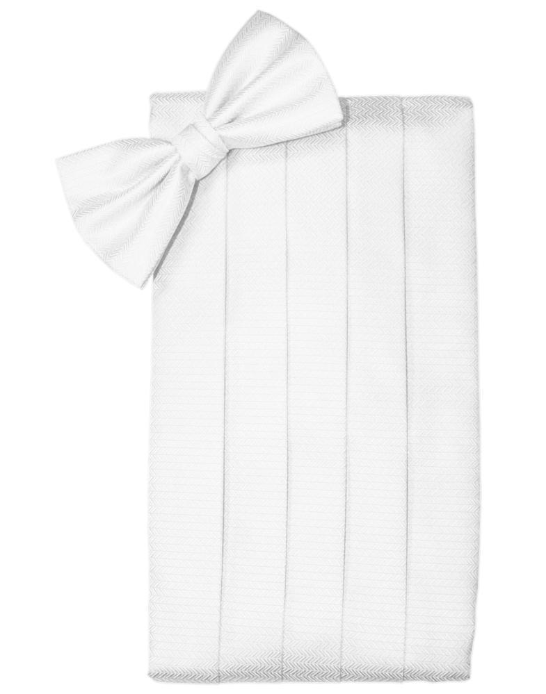 Set Herringbone Cummerbund & Bow Tie-55