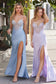 Fitted Pastel Glitter Corset Gown-0