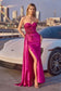 Strapless Fitted Satin Corset Gown-5