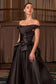 Off The Shoulder Satin Bustier Dress-2
