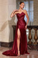Stetch Satin Fitted Dress-1
