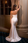Fitted Satin Bridal Gown An Asymmetrical Strapless Neckline And A Pleated Bodice Sculpts The Silhouette-1