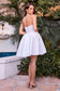 Strapless Mini Dress In White-1