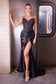 Fitted Strapless Lace & Satin Gown-0