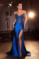 Fitted Strapless Lace & Satin Gown-6