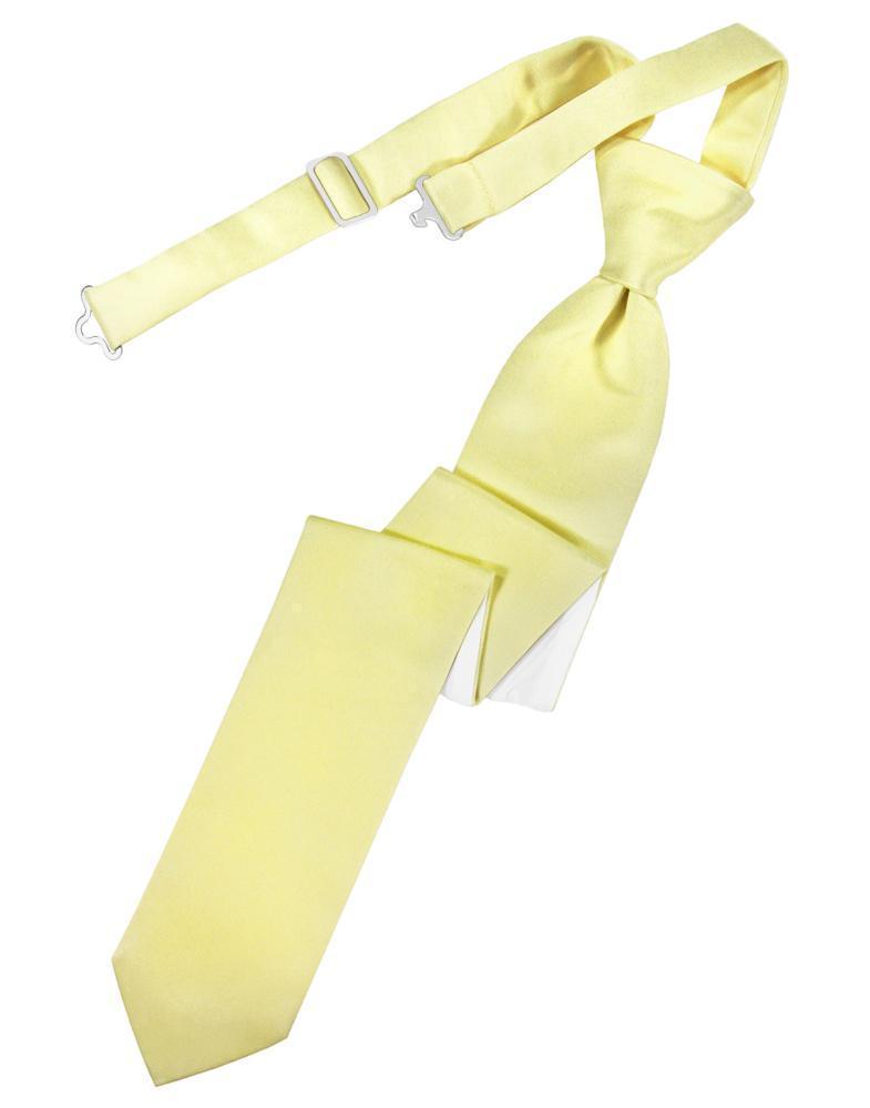 Luxury Satin Skinny Necktie Pre-Tied-5