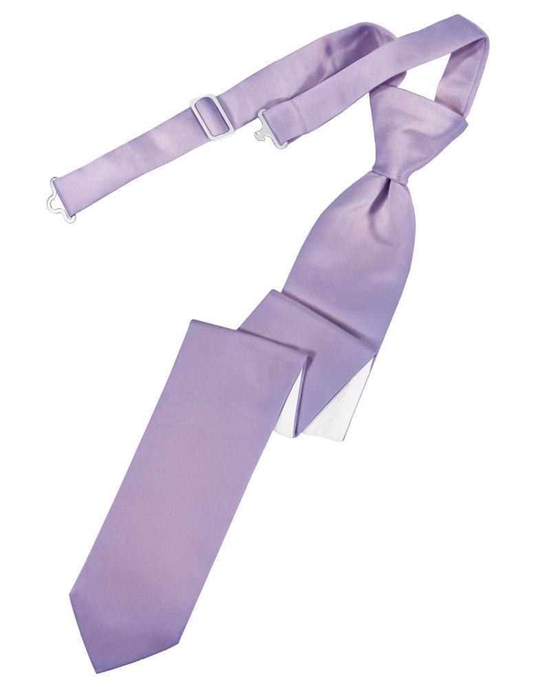 Luxury Satin Skinny Necktie Pre-Tied-25