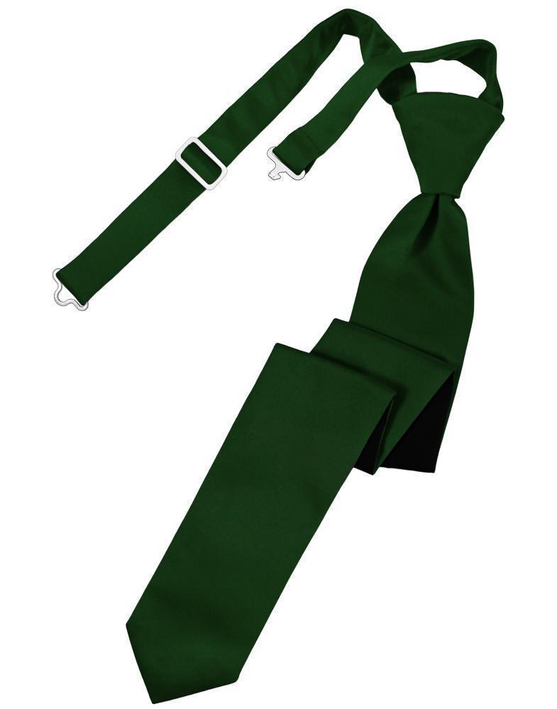 Luxury Satin Skinny Necktie Pre-Tied-27
