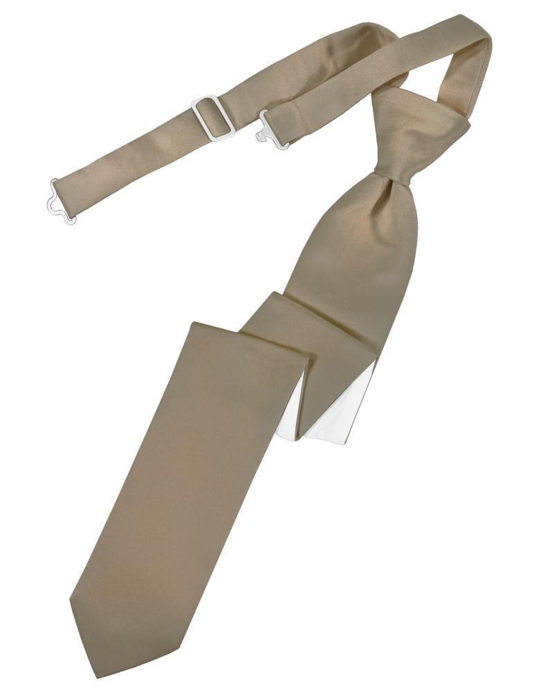 Luxury Satin Skinny Necktie Pre-Tied-32