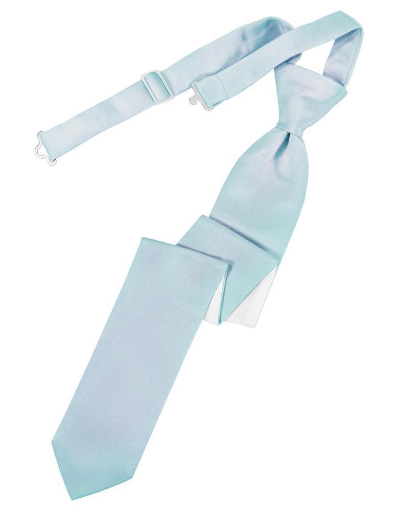 Luxury Satin Skinny Necktie Pre-Tied-34