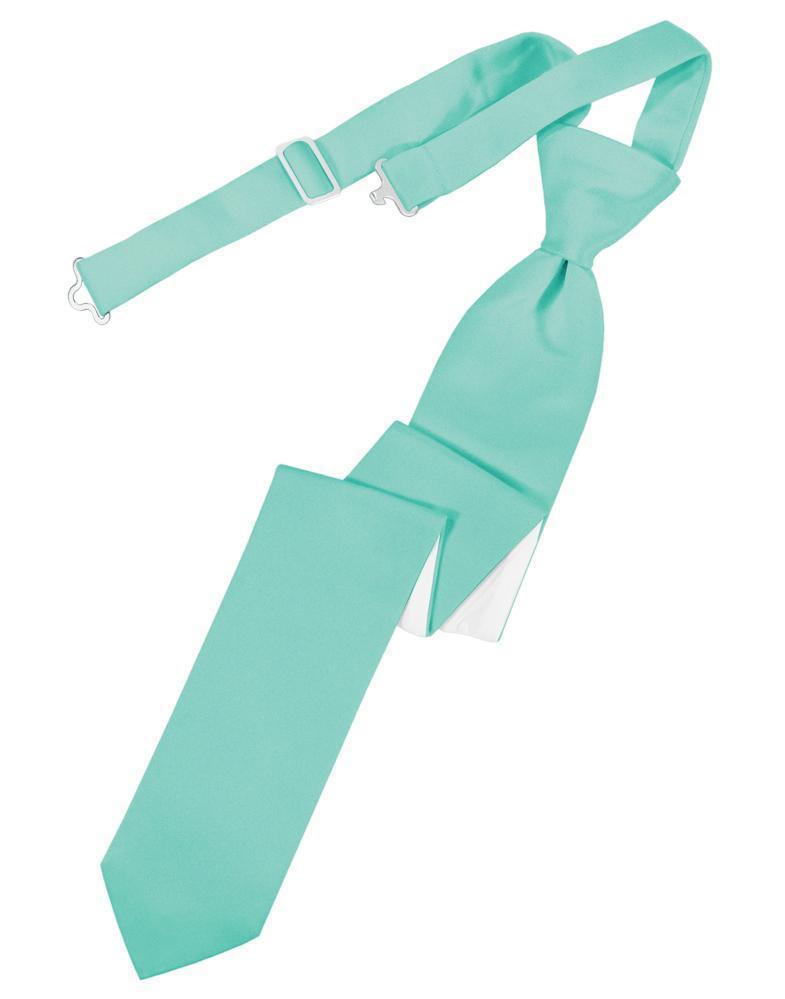 Luxury Satin Skinny Necktie Pre-Tied-39