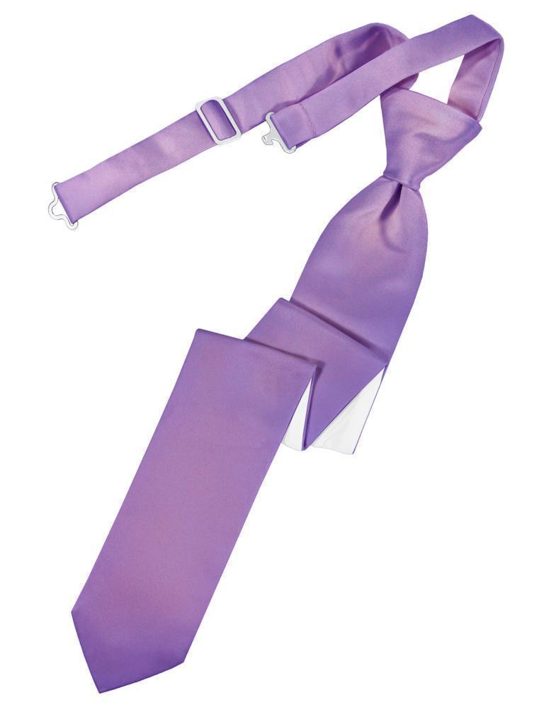 Luxury Satin Skinny Necktie Pre-Tied-70