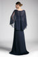 Beaded Lace Chiffon Empire Waist Dress-3