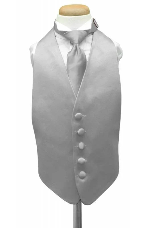 Luxury Satin Kids Tuxedo Vest 2-14