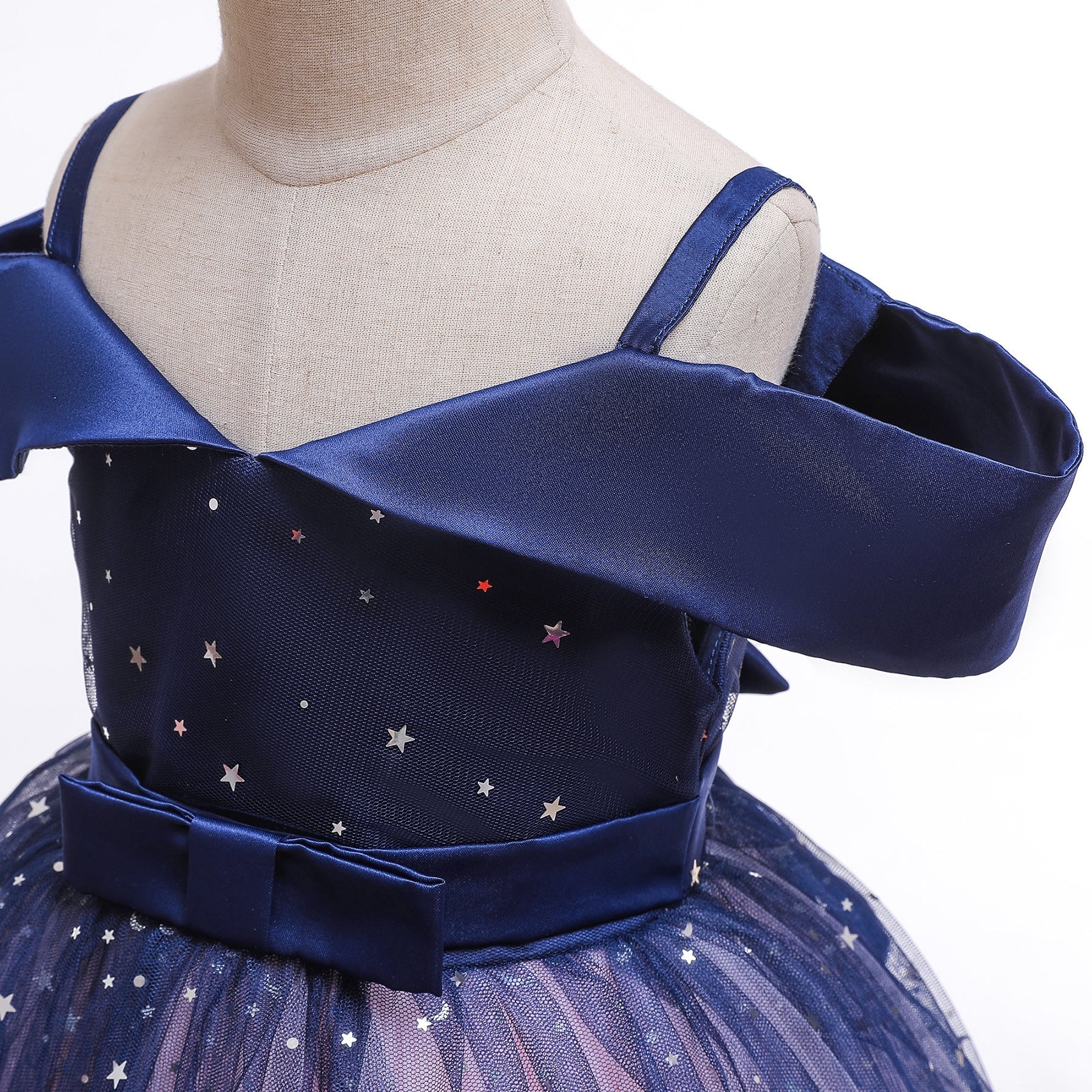 Baby Girl Frozen Elsa Princess Dress Birthday Tutu Formal Western Style Dress-9