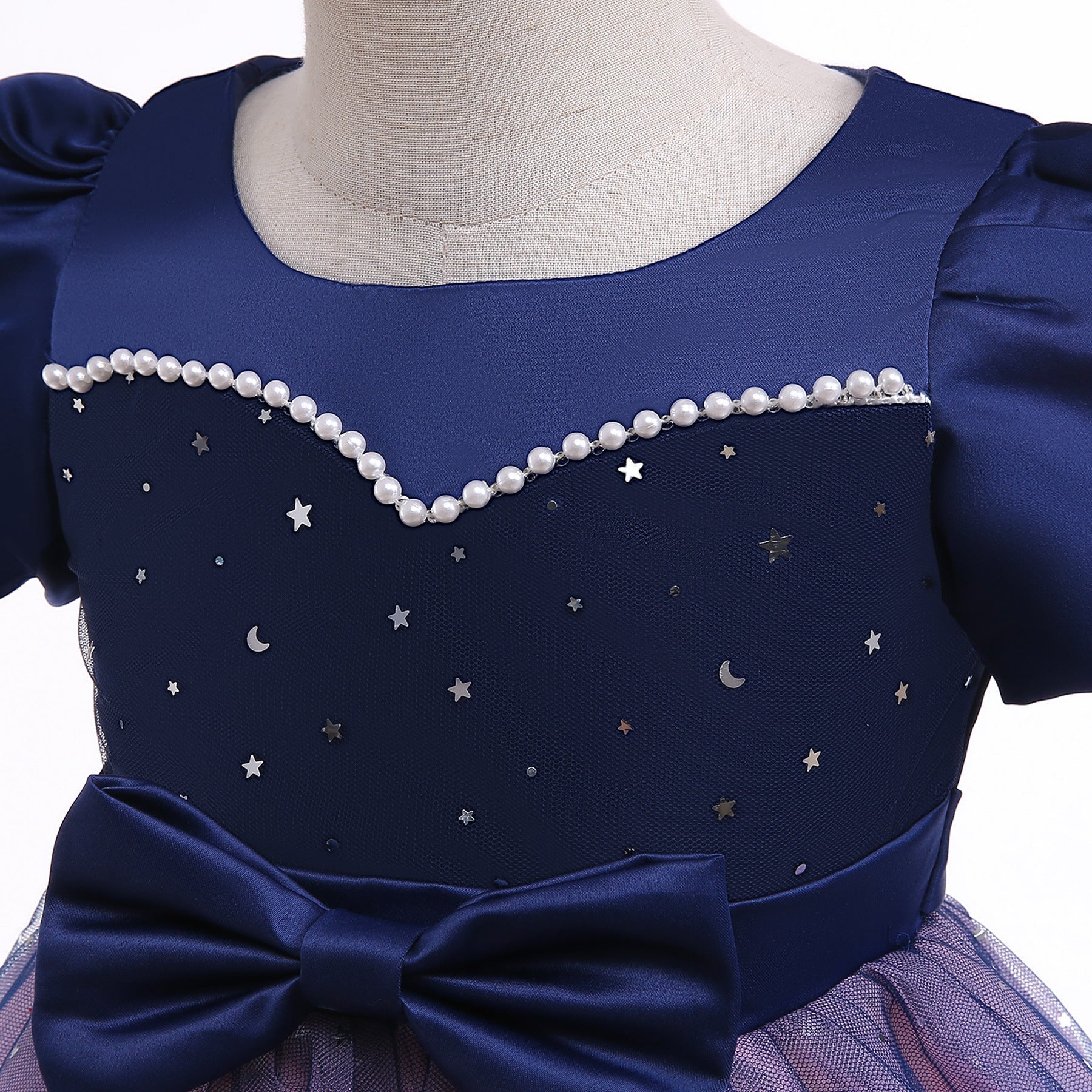 Baby Girl Frozen Elsa Princess Dress Birthday Tutu Formal Western Style Dress-18