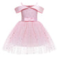 Baby Girl Frozen Elsa Princess Dress Birthday Tutu Formal Western Style Dress-0