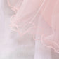 Baby Girl Petal Patched Design Sleeveless Full Moon Christening Mesh Dress-27