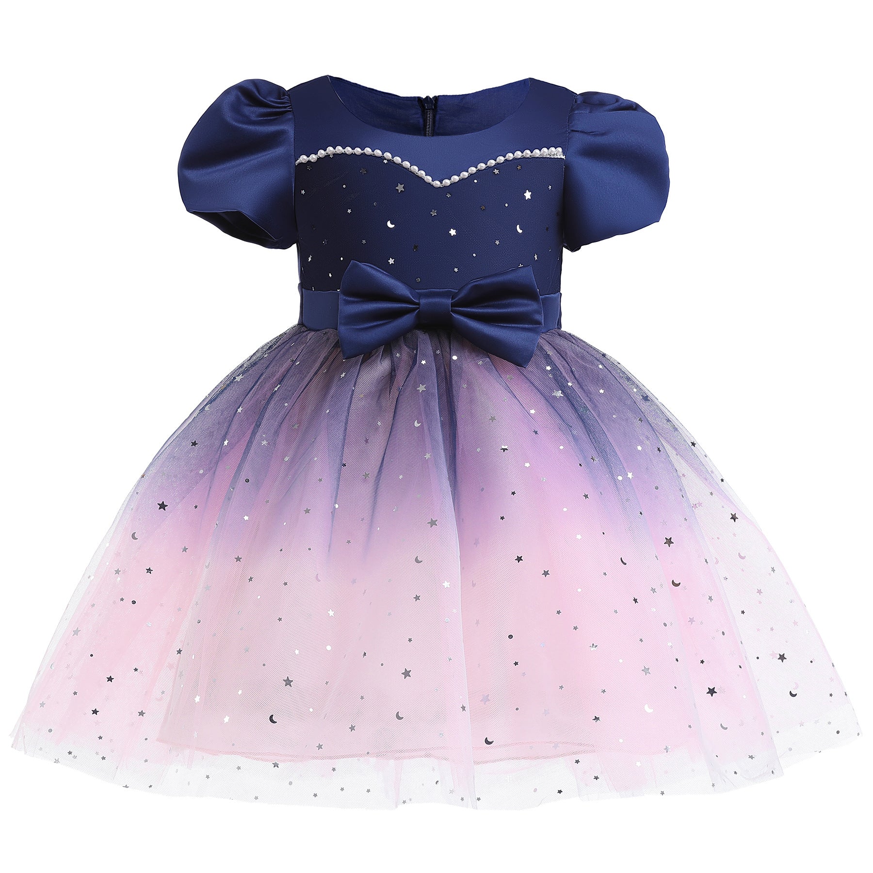 Baby Girl Frozen Elsa Princess Dress Birthday Tutu Formal Western Style Dress-2