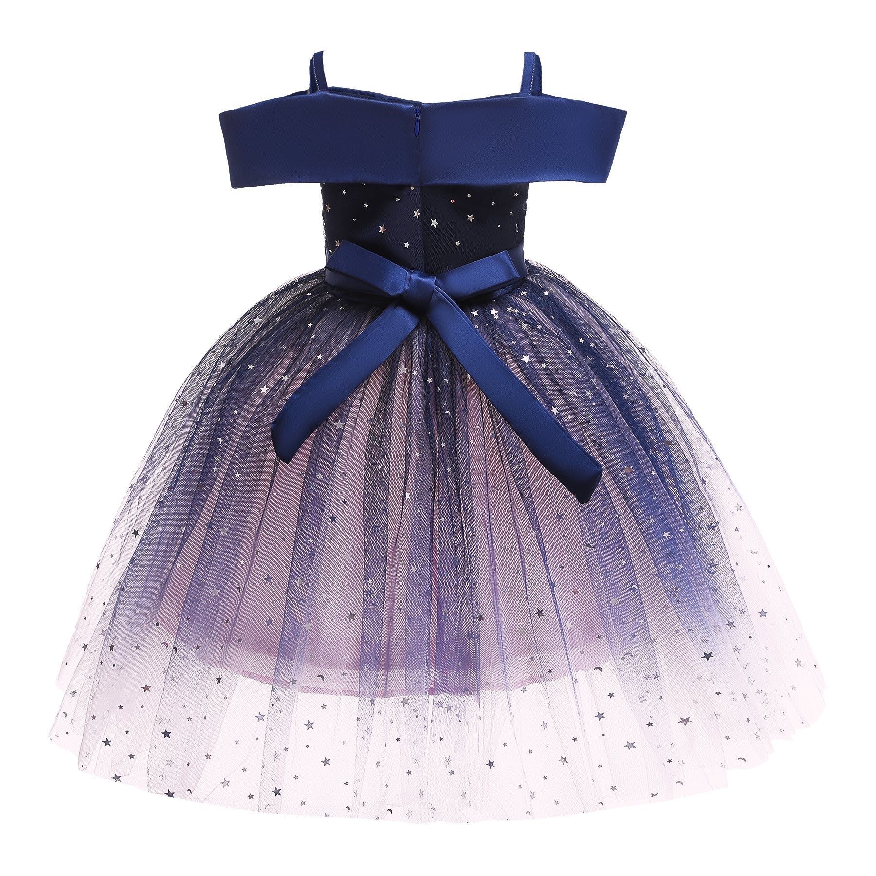 Baby Girl Frozen Elsa Princess Dress Birthday Tutu Formal Western Style Dress-4