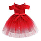 Baby Girl Frozen Elsa Princess Dress Birthday Tutu Formal Western Style Dress-6