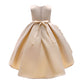 Baby Girl Flower Embroidered Pattern Vest Formal Dress Birthday Dress-9