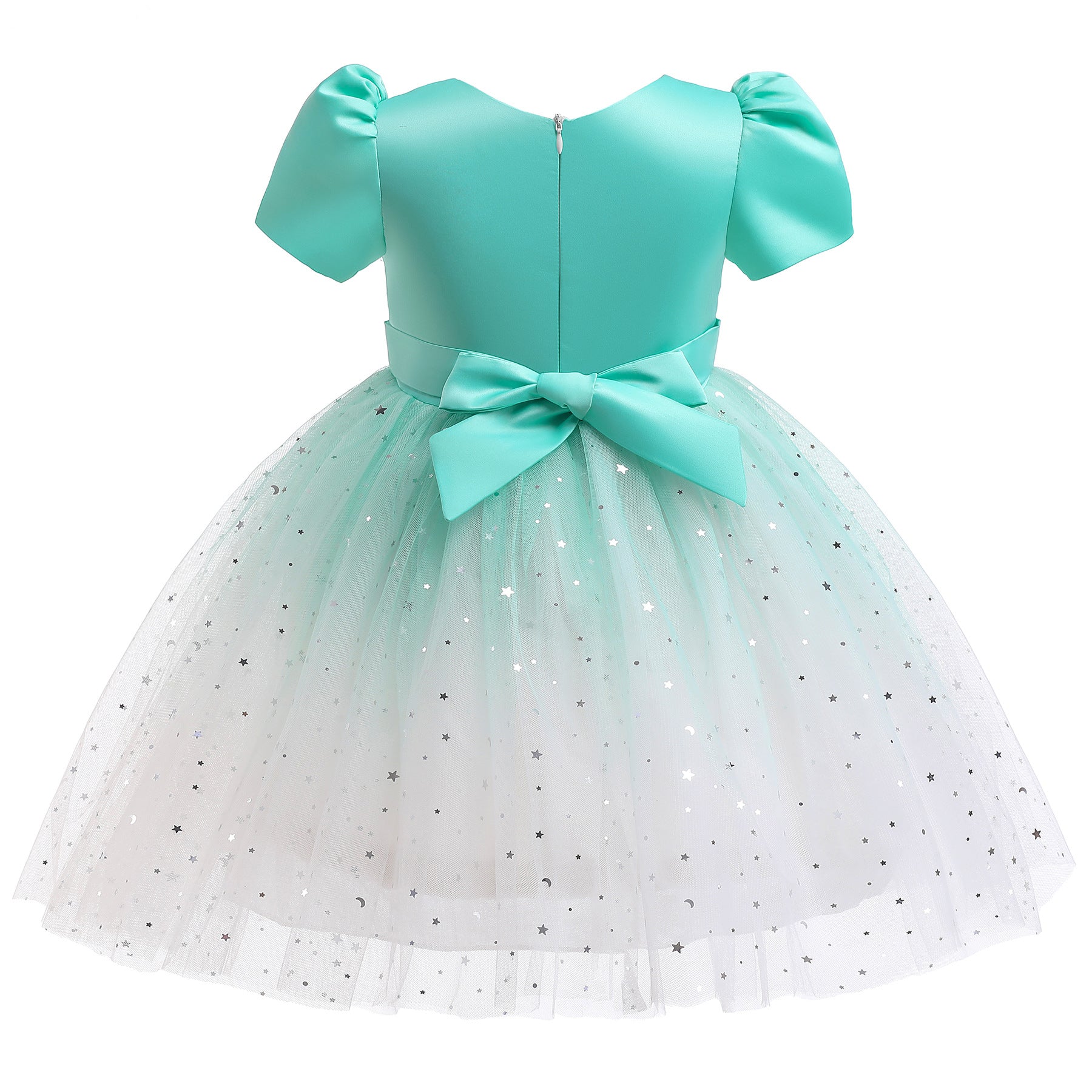 Baby Girl Frozen Elsa Princess Dress Birthday Tutu Formal Western Style Dress-8