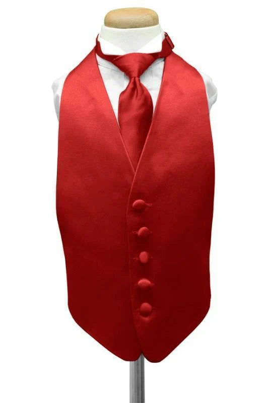 Luxury Satin Kids Tuxedo Vest 2-21