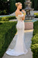 Off The Shoulder Sequin Wedding Gown-1