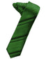 Striped Satin Skinny Necktie Self Tie-12