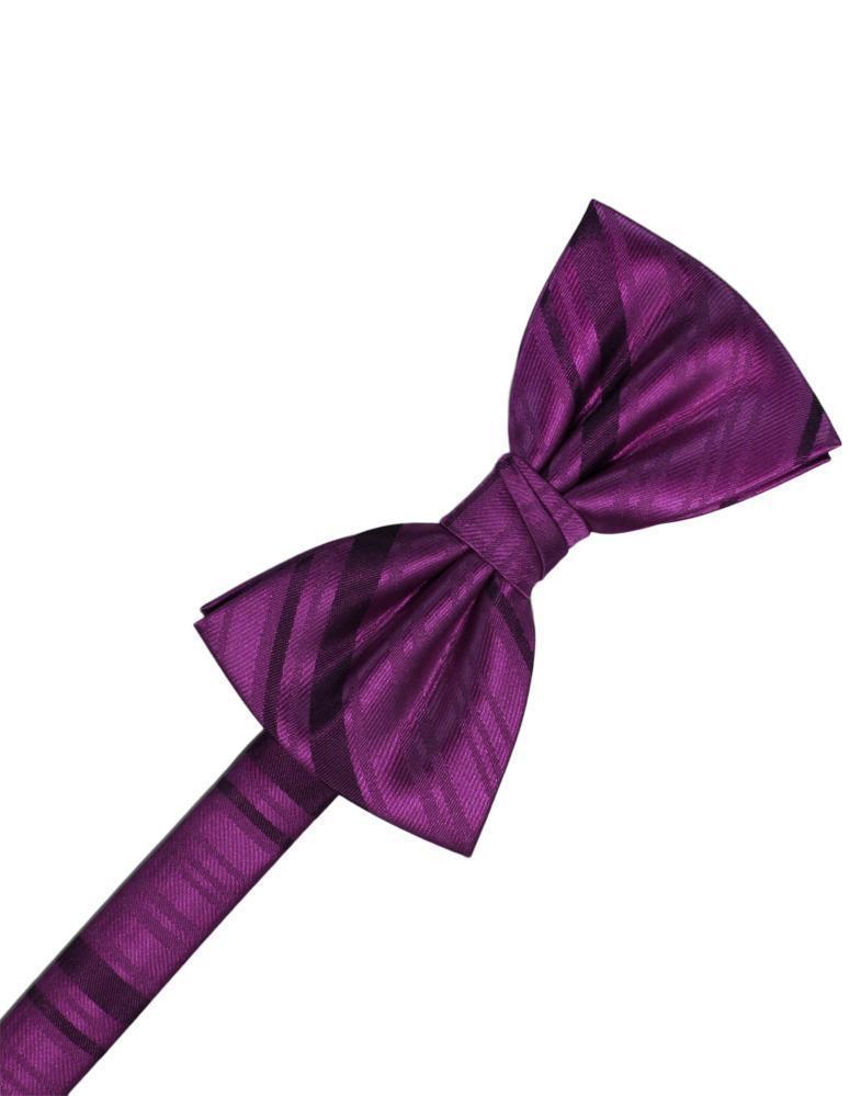 Striped Satin Kids Bow Tie-55