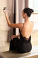 U-back mermaid dress with lace and spaghetti straps-2