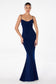 U-back mermaid dress with lace and spaghetti straps-5